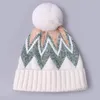 Шапочки / черепные колпачки 2021 осень зимние женщины для шляпы волосы шерсть вязаные пуловер колпачок чепухи женские меховые шар студент теплый боб