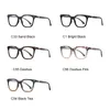 Fashion Square Designer Reading Glasses Women Clear Leopard Anti Blue Light Gelgasses Hyperopia receptbelagda glasögon Diopters8672073