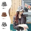 The latest party hats, knitted hats for girls, trendy leopard print winter warmth and thick all-match, a variety of styles to choose from, support custom logo