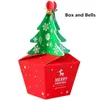 Stobag 20 adet 9x9x9.5 cm Noel Ağacı Tarzı Pişirme Kutusu Çerezler Kutlamak Bebek Duş Parti Kurabiye Paketi Mutlu Yıl Hediye 210602