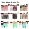 18pcs Cosmetics Makeup Brush Eye Make up Brushes Set pinceaux de maquillage Kit in 7 Colors