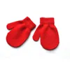 Детские перчатки вязание теплые перчатки детские мальчики девушки варежки унисекс перчатки цвета