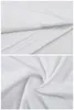Home Têxtil Sublimação Branco T-shirt em branco 100% poliéster manga curta unisex para logotipo de impressão