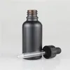 Vorratsflaschen Gläser 12 Stück schwarz beschichtete Tropfflasche ätherisches Öl Glasflüssigkeit 10 ml Tropfen für Massagepipette nachfüllbar265i