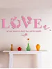 Verwijderingbare 3D Liefde Letter Art Woorden Acryl Muursticker Huis Woonkamer Decor Stickers Bloempapier