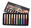 10pcs / Set Handaiyan Coloré Néon Eye-liner Maquillage liquide Maquillage étanche Maquillage rapide Rouge à yeux Blanc Bleu Vert Jaune Eyes Cosmétiques