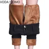 Moda cintura alta otoño invierno mujeres gruesas pantalones elásticos cálidos calidad s-5xl pantalones tipo apretado lápiz 211118