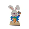 Party Favor 10 Styl Home Drewniane Ozdoby Kreatywny Easter Bunny Drewniane Desktop Wielkanoc Dekoracja T2I53238