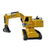 E2 Télécommande Excavatrice Digger Car Boy Toy, 2.4G 10 Canaux, Échelle 1:20, Rotation à 360°, avec Lumières Sonores, Cadeau de Noël pour Enfant, USEU