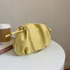 Small Drawstring PU Leather Crossbody Bags For Women 2021 Ladies Black Yellow Shoulder Handbags And Purses