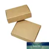 50 adet Vintage Düğün Hediyesi Ambalaj Karton Kutuları Kahverengi El Yapımı Sabun Şeker Takı Kraft Kağıt Butik Kutu 8 * 6 * 2.2 cm