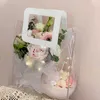 10pc PVC Transparent gift bag perfume cosmetic packaging bags wedding birthday baby shower gift bag Flower bag bolsitas de papel 210724