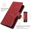 PU кожаный кошелек Flip Colepe Case Case Card Слот двойной кнопку для iPhone 13 12 11 Pro XS XS Max 7 8 Plus Shock -Resection Kickstand 4164673