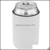 Other Bar Products neoprene Blank White Cooler 12Oz For Sublimation Beer Bottle Koozie Can Sleeves Kitchen Bar Produ