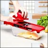 Tools Kitchen, Dining Bar Home & Gardenchristmas Party Mandolin Slicer Vegetable Knife And Tool Stainless Steel Blade Kitchen Fruit Manual P