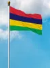 Mauritius Flaggor National Polyester Banner Flying 90 * 150cm 3 * 5ft flagga Över hela världen utomhus kan du skräddarsy