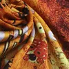 Schals einfach Seidenschal Ölmalerei Modedruck quadratische Frauen Bandana Kleine Hijab Foulards Lady Krawatte Stirnbandhalter 55 cm