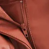 Летняя элегантная шикарная искусственная кожаная юбка женщины сексуальные оборманы мини юбка галстука лук голостные карманы молния плиссированные юбка 210303