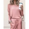 Spring 2 Peice Set Women Elegant Pants Sets Female Casual Outfits Jogger Two Piece Set Korean Sports Suit Black Cotton Tracksuit Y0702