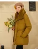 Manteau d'hiver épais pour femmes, veste en coton avec poches, taille chaude, mi-longue, mode, qualité, vente en gros, 2021
