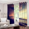 Curtain & Drapes Sunset Glow Sea River Scenery Simple Po Curtains Custom Any Size Dusk Seaside Living Room Bedroom Sets