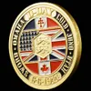 5pcs non magnetico 70 ° anniversario Battaglia della Normandy Medal Craft of Gilded Military Challenge US Coins per la raccolta con Hard Caps8565730