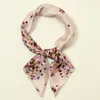 Bandanas en soie imprimés floraux femmes foulard carré foulard foulard bandeau cheveux cravate 70*70 cm
