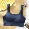 Yoga Outfit Women Tube Top Seamless Sport Bra Trådlös Vadderad Crop Kvinna Ärmlös Underkläder Brassiere