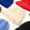 Trendy Fashion Loose Thick Woolen Candy Color Wild Wool Hat Autumn Winter Warm Ear Protection Knitted Hats For Men And Women Gift XG0195