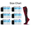 Sports Socks 20-30 Mmhg Professional Stripe Soccer High Knee Cycling Long Stocking Breathable Non-slip Football Sock For Adult