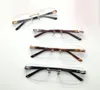 Ny mode design optisk glasögon 0289 kvadrat ram Rimless enkel populär stil lätt och bekväm att bära transparenta glasögon