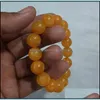 Bedelarmbanden Sieraden Topkwaliteit Baltische Amber Ronde Kralen Armband Voor Ketting Maken Drop Levering 2021 6tzoy