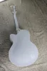 the white falcon jazz electric guitar hollow body electricjazzguitar high quality arched guitare with big tremolo system8124528