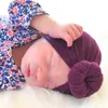 Cute Baby Turban Hat with Round Ball Children Headwear Newborn Beanie Top Knot Caps Kids Photo Props Shower Gift Accessories