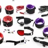 NXY Bondage Seksspeeltjes Voor Koppels 10 stks BDSM Exotische Accessoires PU SET Y Handcuffs Swing Touch Products 1211