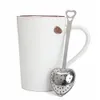 Whole Quottea Timequot Heart Tea Infuser Heartshapedステンレスハーブティー注入器スプーンフィルターティーストレイナー9056283