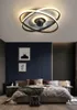 Modern bedroom decor led ceiling fan light lamp dining fans with lights remote control lamps for living room