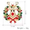 Creative Fashion Christmas Pins Christmas-Broches Corsage Christmas-tree Collar Botas Boneco de Neve Trenó Bell Penguin 36 estilos Decorações de Natal Adornments