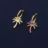 cheny s925 sterling silver June starfish coconut tree leaves bird shell earrings female colorful fun fashion ear jewelry