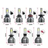 Ny 1 par mini storlek bil strålkastare lampa H1 H3 H4 H7 H11 H8 HB4 / 9006 HB3 / 9005 LED-lampa Auto dimljus 12V 6000K huvudljus