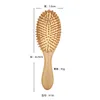 Brosses Soins Styling Outils Produits Bois Airbag Mas Carbonisé Bois Massif Bambou Coussin Anti-Statique Brosse À Cheveux Peigne Drop Delivery Lsj