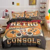 Gamepad Pościel Set dla chłopców Nowoczesny Gamer Comforter Cover Video Gra Duvet Dzieci Kolorowe Przyciski akcji Drukowane C0223