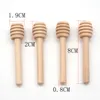 Bâton de miel en bois 8 cm 10 cm 15 cm de Long Mini agitateur miel fête approvisionnement cuillère bâton miel pot bâton agitateur