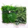 Mur de plantes artificielles vertes, 24 pièces/lot, pelouse d'eucalyptus en plastique, bricolage sur mesure, balcon, hôtel, centre commercial, décoration murale de paysage