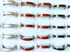 100pcs Men Women 4mm Charm Elegant Ring Classic Stainless Steel Rings mix Enamel Comforable Bithday Gift Party Favor