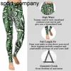 Leggings à feuilles vertes pour femmes, pantalons de Sport Sexy, ceinture confortable, collants de Sport pour femmes