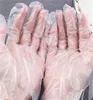 100pcs/bag PE Polyethylene Disposable Transparent Gloves Food Grade Plastic Gloves Catering Beauty Thickened Disposable Gloves 122 V2