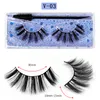 3D Styles Natural False Eyelashes Soft Light Fake 3D Mink Eyelash Glitter Eyelash Extension Mink Lashes With Eyelash Brush Makeup Epacket