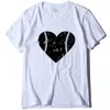 T-shirt con stampa modello baseball amore femminile in puro cotone T-shirt nuova stile casual da donna bianca 210302