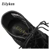 Neue Mode Sandalen zeigen schwarze Netzstoffkreuzgurt sexy High Heel Sandalen Frau Schuhe Pumpen Schnürpeepe 210301